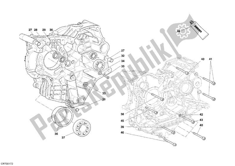 Toutes les pièces pour le Roulements De Carter du Ducati Superbike 999 RS 2005